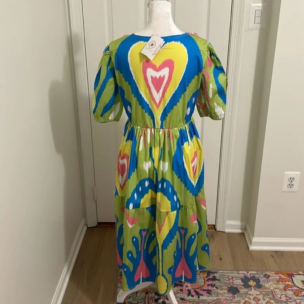 Tuckernuck Sheridan French Arcadia Dress Resin Floral Detail NWT Size Small - Picture 7 of 12